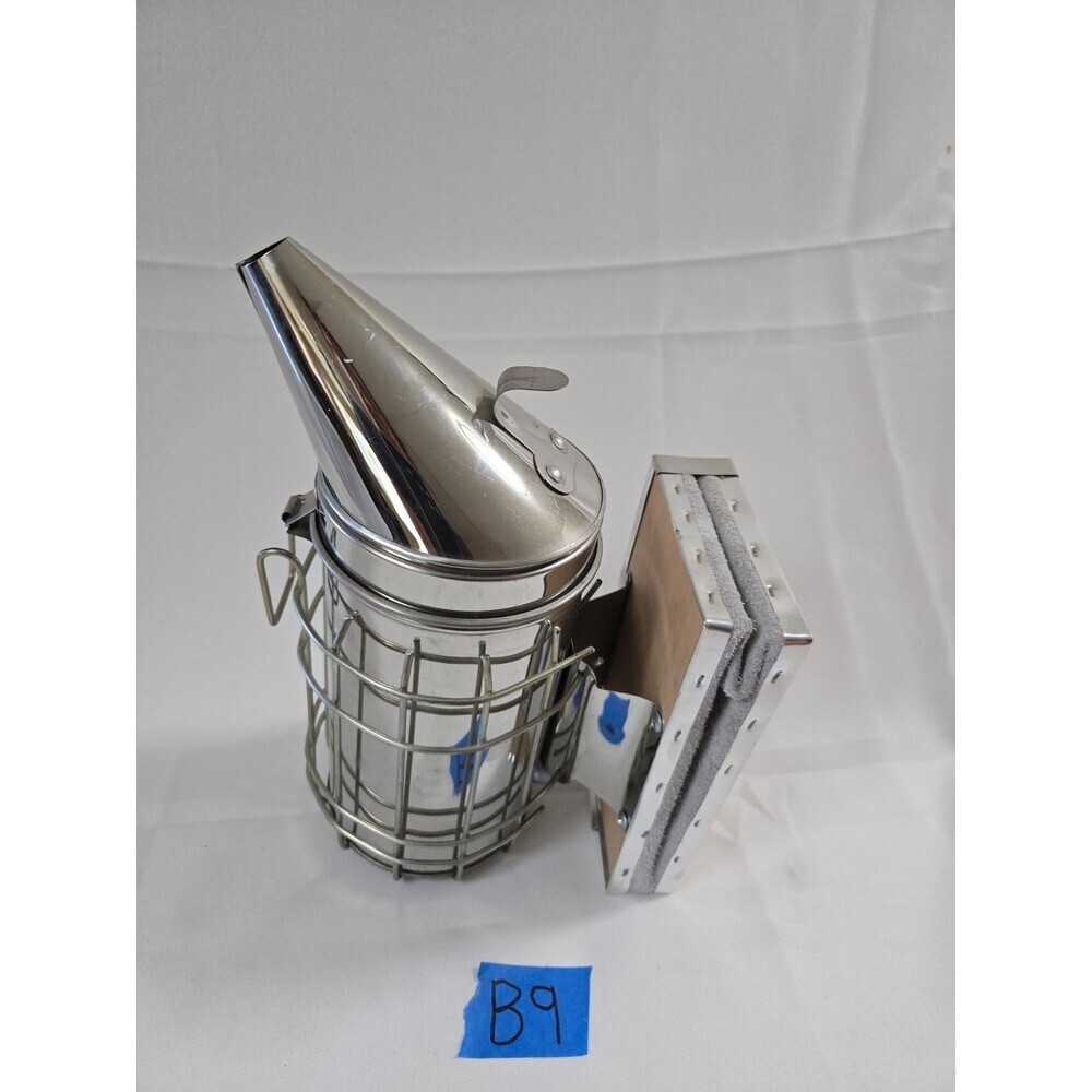 Bee Hive Smoker, Large Beekeeping Stainless Steel Supplies Tools w/ Heat Shield